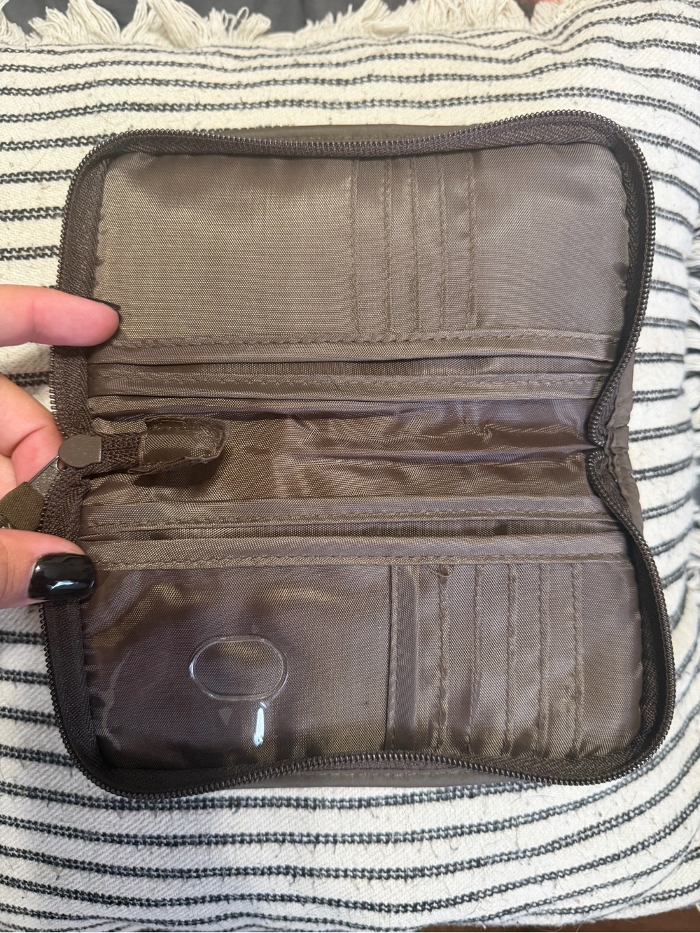 Thirty-One Zip Wallet in Brown - Picture 2 of 3